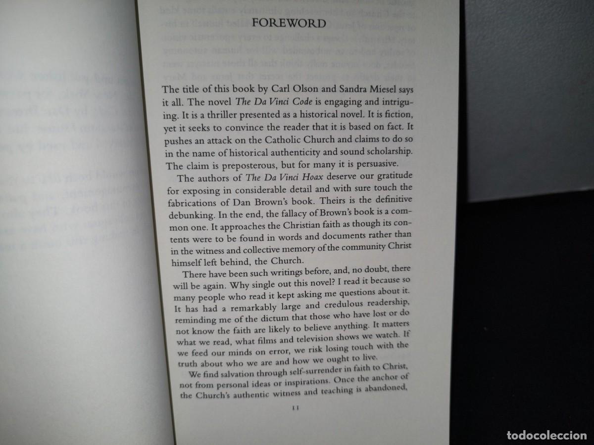 Libros de segunda mano: 62- THE DA VINCI HOAX. EXPOSING THE ERRORS IN THE DA VINCI CODE - CARL E. OLSON, SANDRA MIESEL - Foto 7