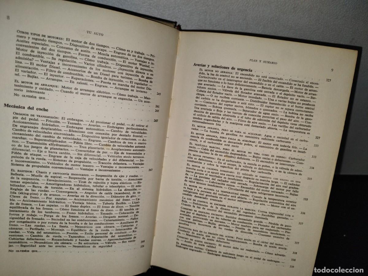 Libros de segunda mano: 62- TU AUTO - H. DILLENBURGER - EDICIONES DAIMON - 1967 - Foto 6