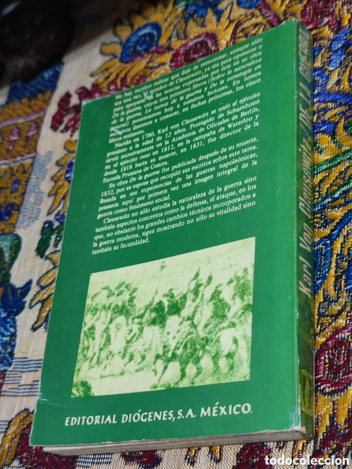 Libros de segunda mano: De la guerra Karl Von Clausewitz Ed. Di&oacute;genes M&eacute;xico - Foto 2