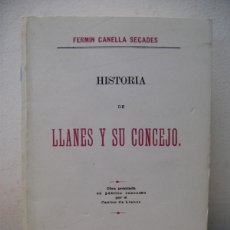 Libros de segunda mano: HISTORIA DE LLANES Y SU CONCEJO. FERMIN CANELLA SECADES. EDITORIAL MASES 1984. Lote 389751249