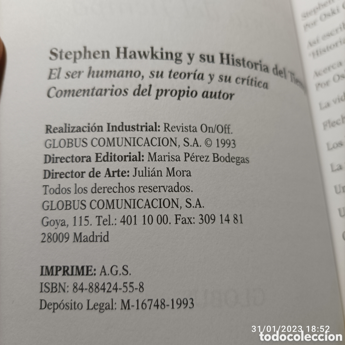 Libros de segunda mano: S. H. y su Historia del tiempo - Foto 15