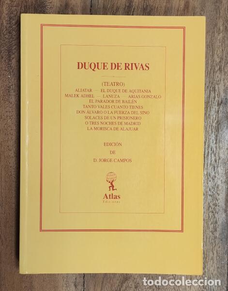Libros de segunda mano: DUQUE DE RIVAS (TEATRO). DUQUE DE RIVAS. Atlas. 1957. - Foto 1