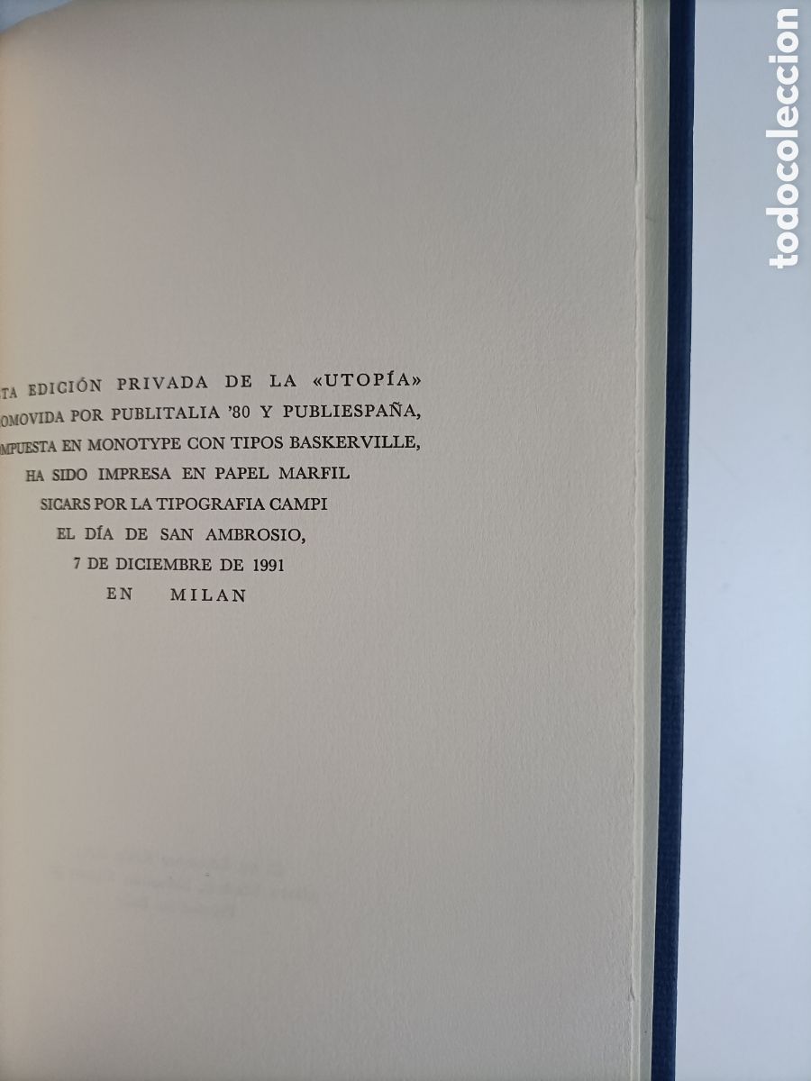Libros de segunda mano: Utop&iacute;a.De &oacute;ptimo Reipublicas Statu Thomas More . Silvi&oacute; Berlusconi editore . - Foto 10