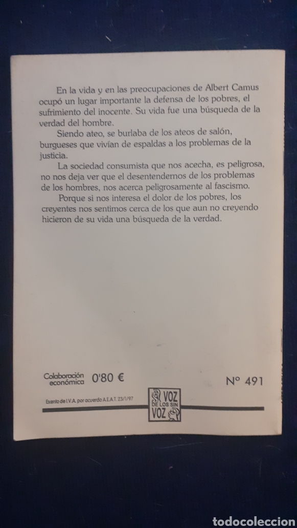 Libros de segunda mano: albert camus o la honradez desesperada - Foto 2