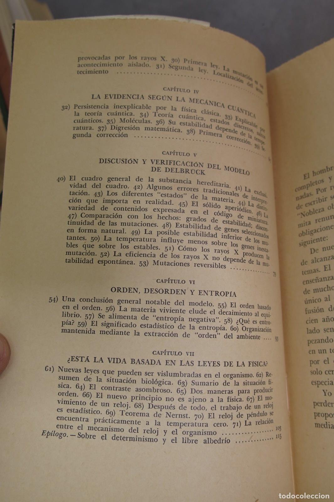 Libros de segunda mano: &iquest;Qu&eacute; es la vida?. Schr&ouml;dinger - Foto 3