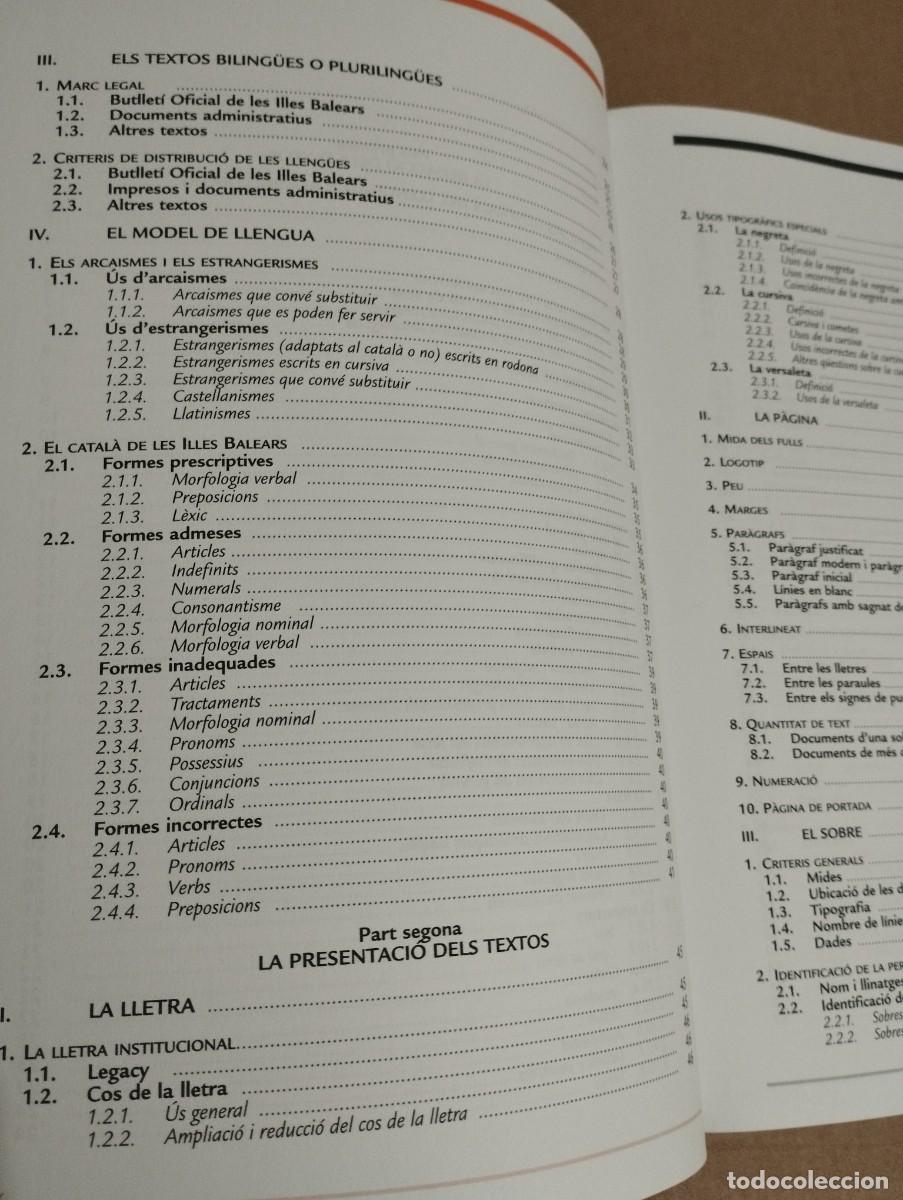 Libros de segunda mano: LLIBRE DESTIL (GOVERN DE LES ILLES BALEARS) - Foto 4