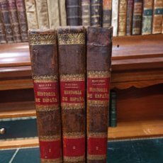 Libros de segunda mano: HISTORIA GENERAL DE ESPAÑA PADRE MARIANA 3 TOMOS (COMPLETA) GASPAR Y ROIG 1852-1853. GRABADOS, PIEL.. Lote 390141074