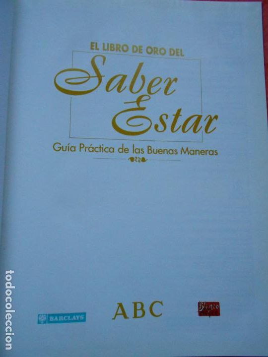 Libros de segunda mano: EL LIBRO DE ORO DEL SABER ESTAR ABC - Foto 3