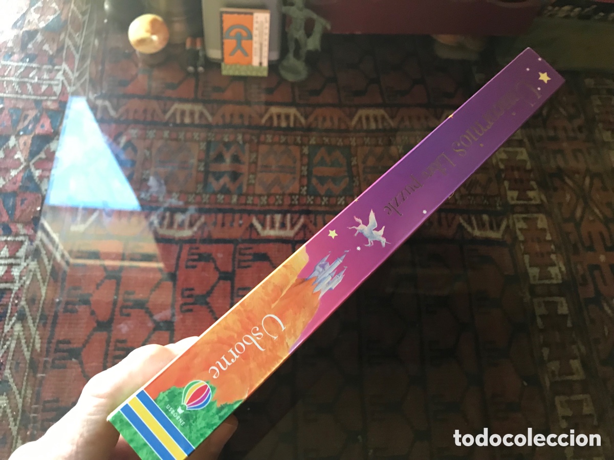 Libros de segunda mano: Unicornios. Libro puzzle. Usborne. Ilustraciones Peter Scott. - Foto 2