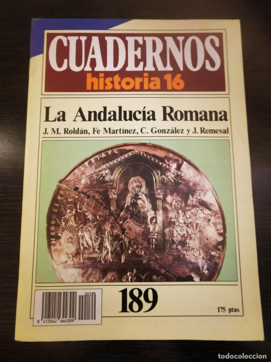 Libros de segunda mano: CUADERNOS HISTORIA 16. 189: La Andaluc&iacute;a Romana - Foto 1