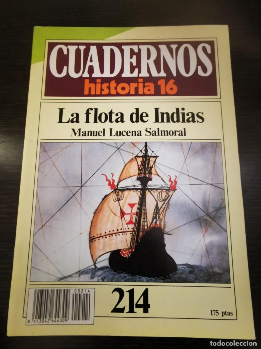 Libros de segunda mano: CUADERNOS HISTORIA 16. 214. La flota de Indias - Foto 1