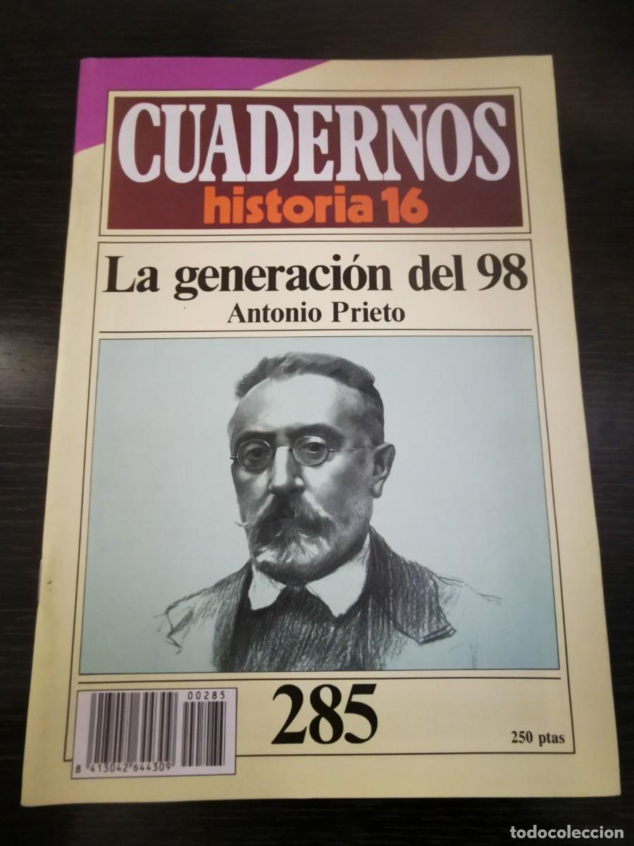 Libros de segunda mano: CUADERNOS HISTORIA 16. 285: La generaci&oacute;n del 98 - Foto 1
