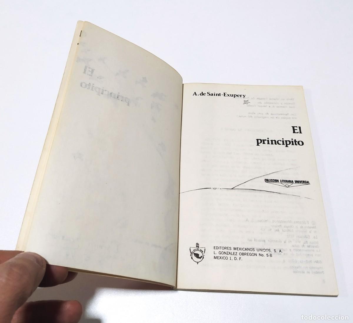 Libros de segunda mano: El Principito. 1&ordf; edic. M&eacute;xico. 1978 - Foto 8
