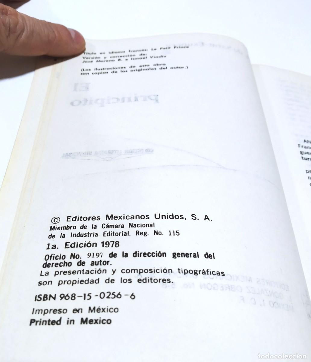 Libros de segunda mano: El Principito. 1&ordf; edic. M&eacute;xico. 1978 - Foto 10
