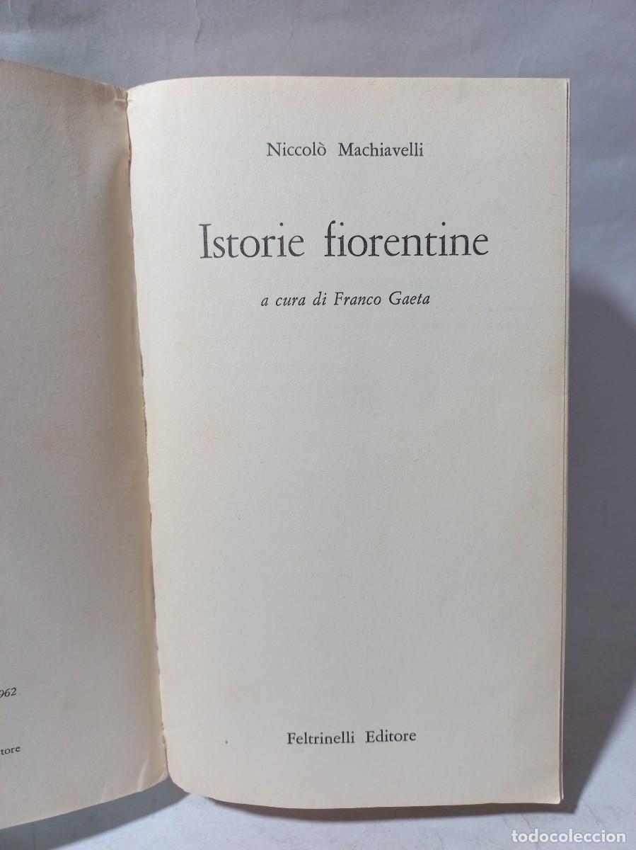 Libros de segunda mano: Niccol&ograve; Machiavelli - Istorie Fiorentine - 1962 - Foto 3