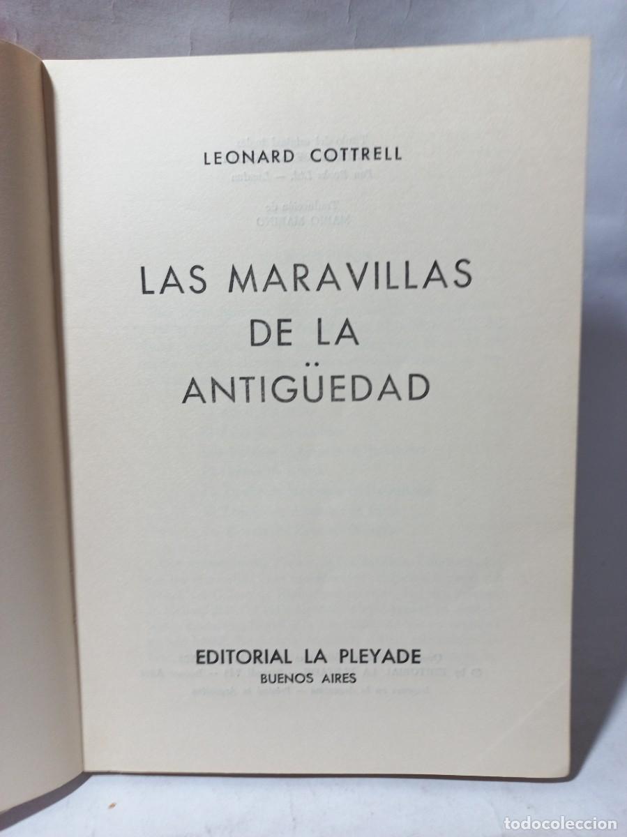 Libros de segunda mano: Leonard Cottrell - Las Maravillas de la Antig&uuml;edad - 1973 - Foto 3