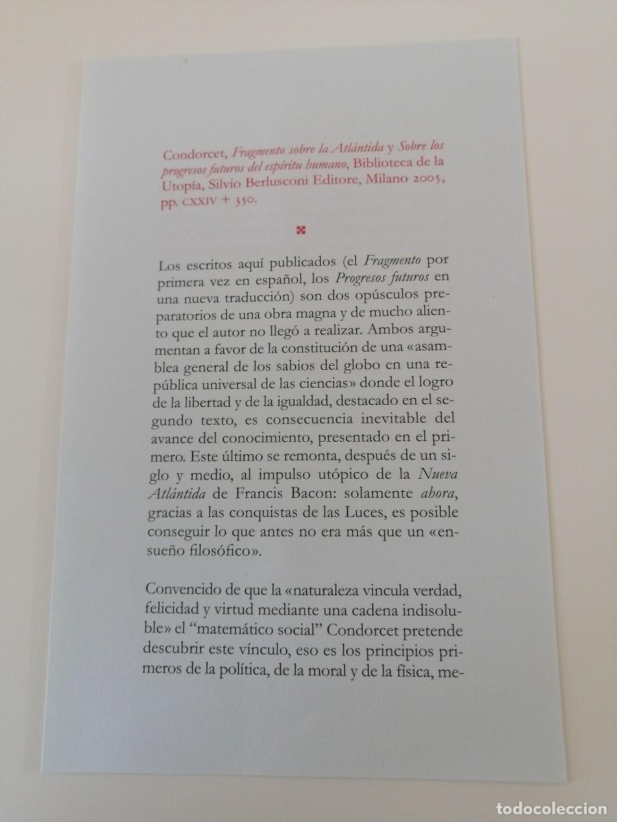 Libros de segunda mano: Biblioteca de la Utop&iacute;a - Foto 7