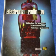 Libros de segunda mano: VÁLVULAS DE VACÍO, ELECTROMETRÍA - ELECTRÓNICA, RADIO Y TV Nº 2 - AFHA (1980). Lote 390785239