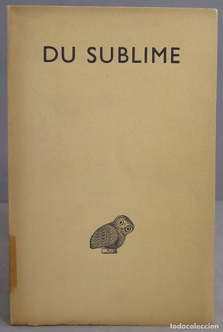Libros de segunda mano: Du sublime. Texte &eacute;tabli et traduit par Henri Leb&egrave;gue - Foto 1