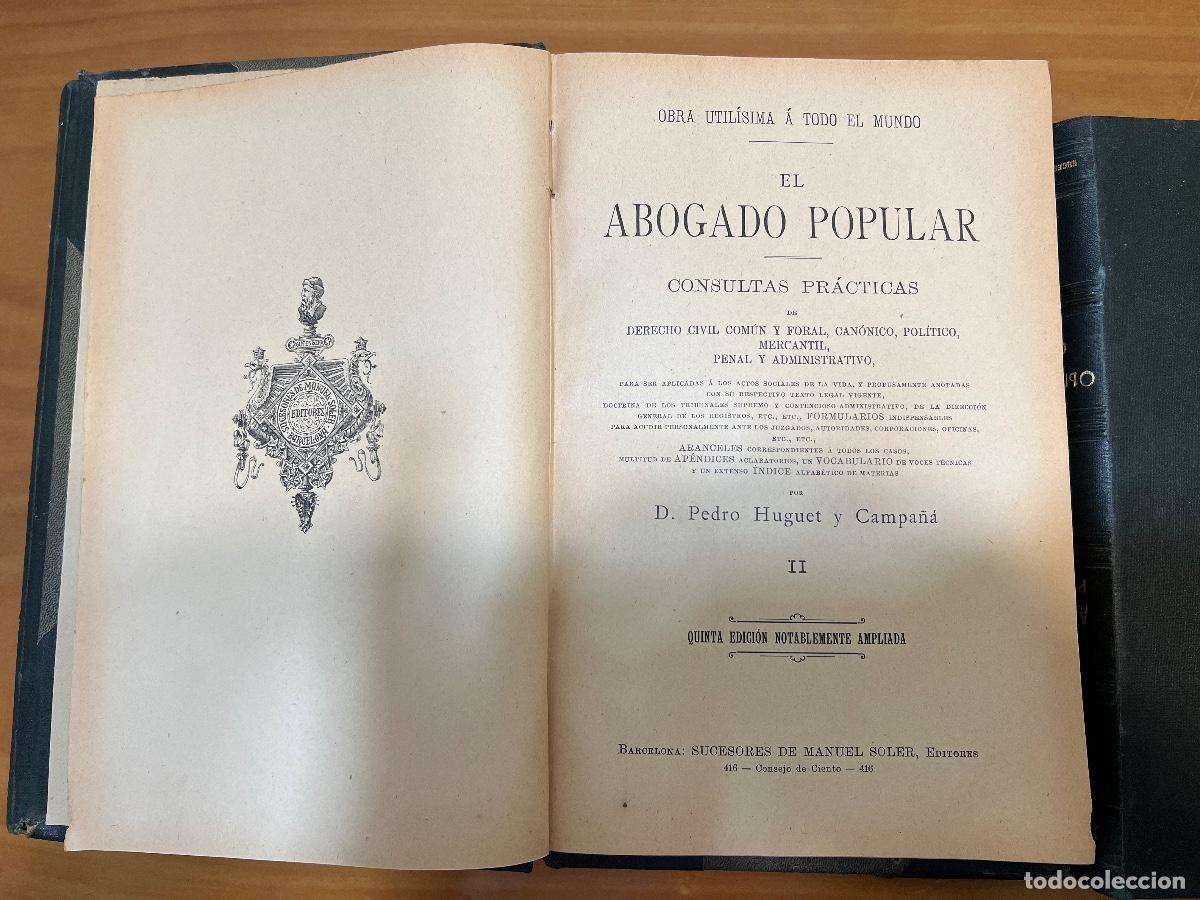 Libros de segunda mano: LIBRO EL ABOGADO POPULAR - Foto 5
