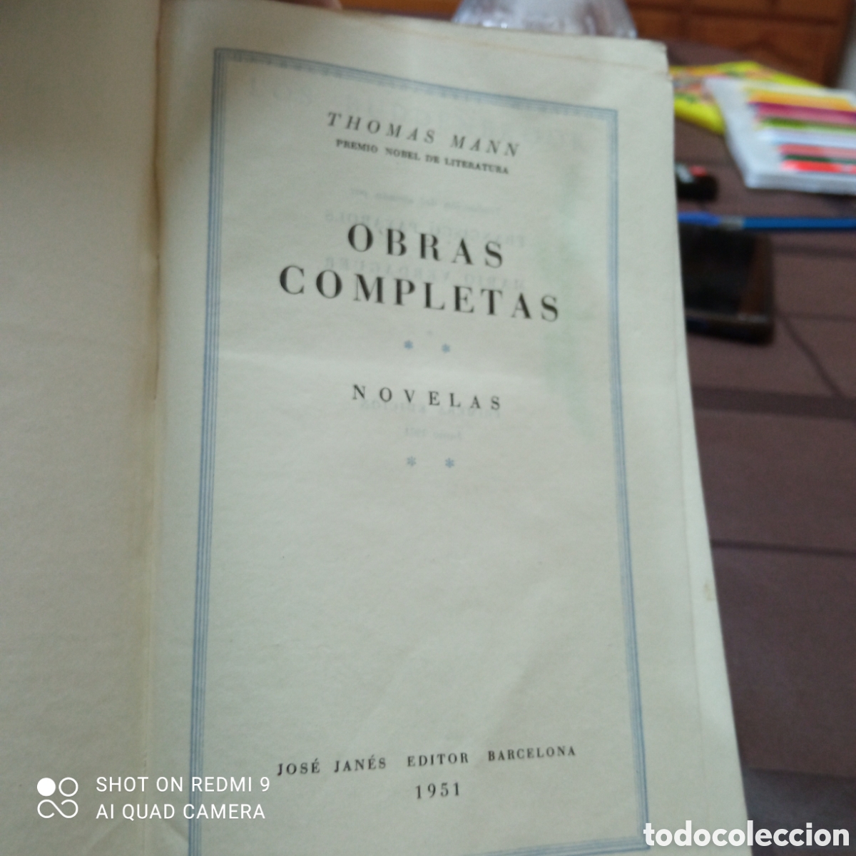 Libros de segunda mano: Thomas Mann obras completas tomo II 1951 1&deg;edicion. - Foto 3