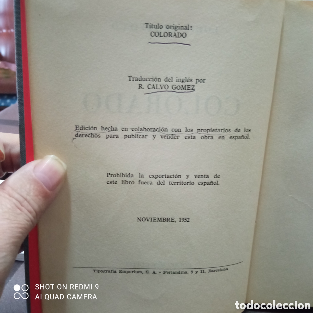 Libros de segunda mano: Colorado por Louis bromfield 1952 - Foto 2