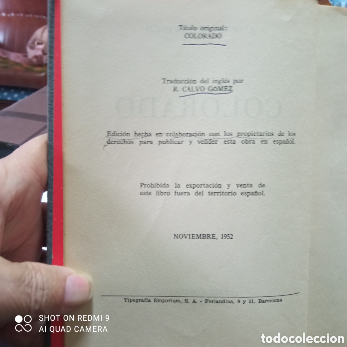 Libros de segunda mano: Colorado por Louis bromfield 1952 - Foto 3