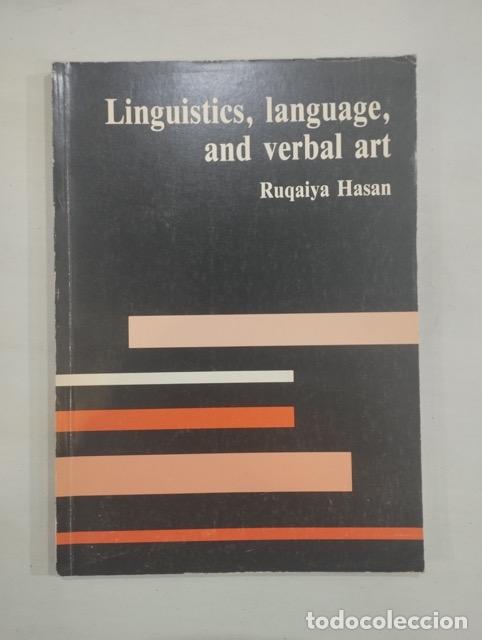 Libros de segunda mano: Ruqaiya Hasan - Linguistics, language and verbal art - Foto 1