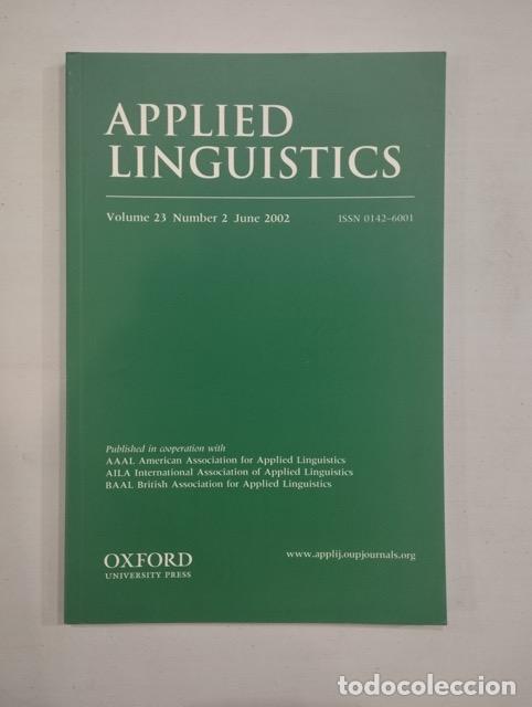 Libros de segunda mano: V. A. - Applied Linguistics Volume 23 Number 2 - Foto 1