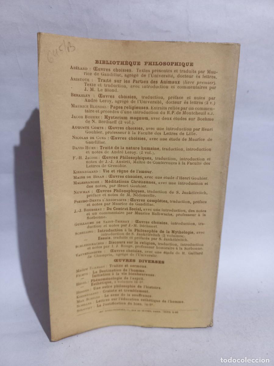 Libros de segunda mano: F.-W. Schelling - Essais - Primera edici&oacute;n - 1946 - Foto 4