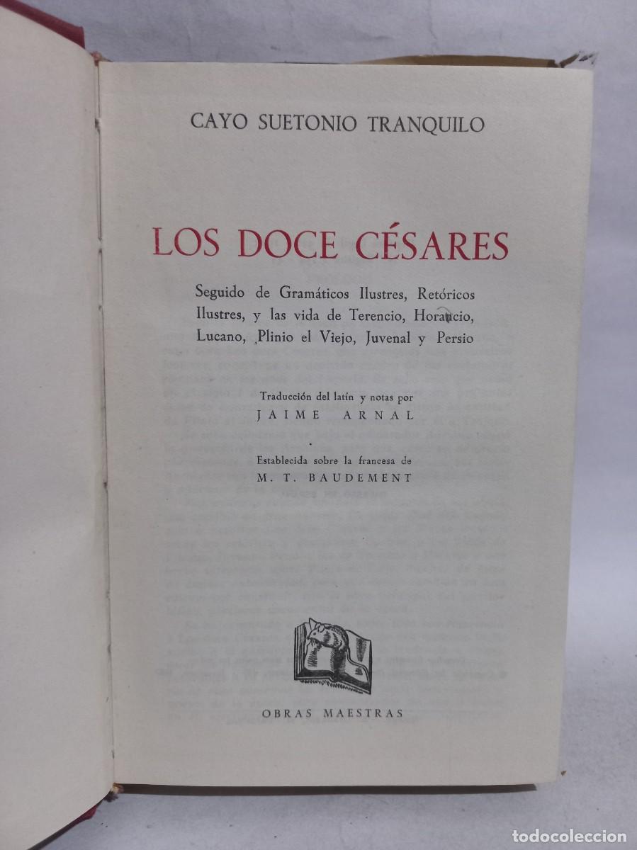 Libros de segunda mano: Suetonio - Los Doce C&eacute;sares - Primera edici&oacute;n - 1962 - Foto 3