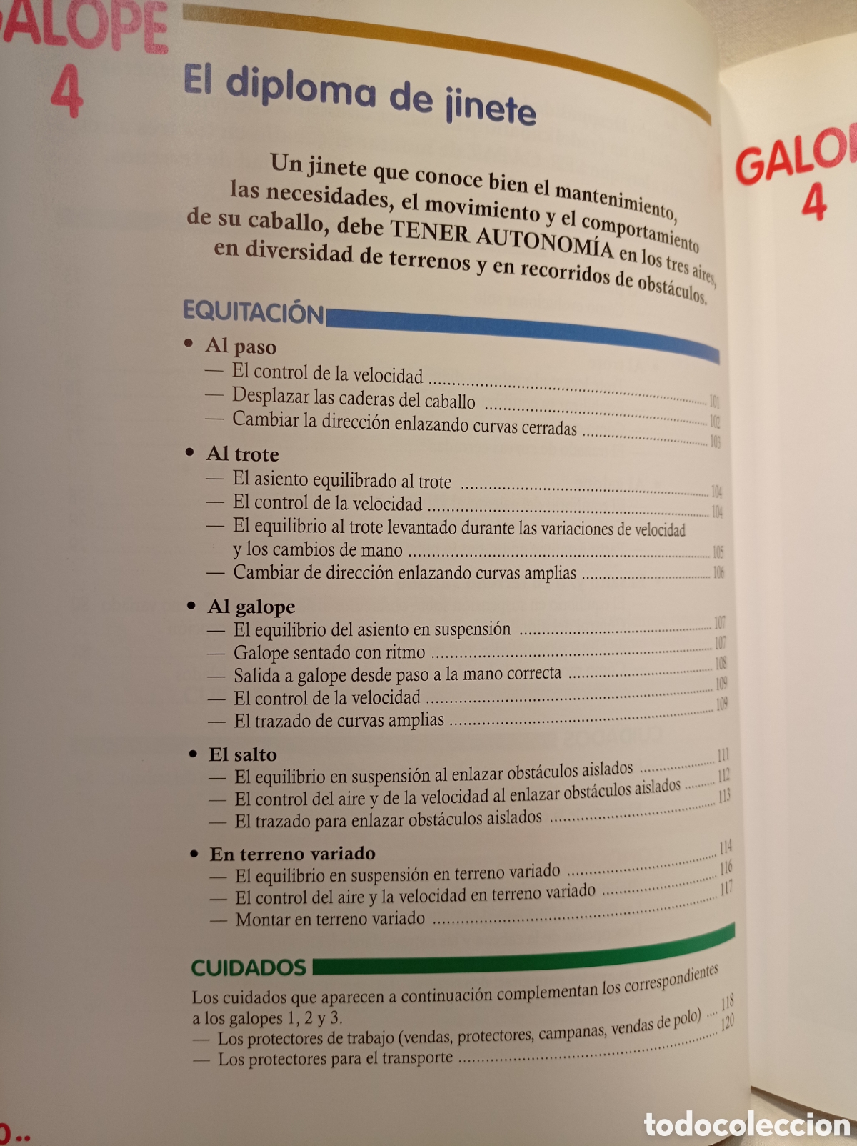 Libros de segunda mano: CURSO DE EQUITACI&Oacute;N GALOPES NIVELES 1 AL 4. - Foto 5