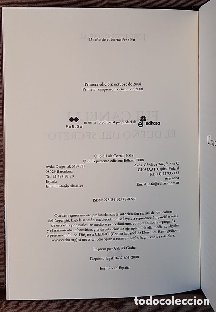 Libros de segunda mano: Fulcanelli. El due&ntilde;o del secreto. Jos&eacute; Luis Corral. - Foto 2