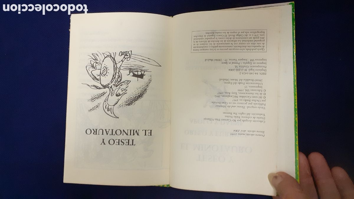 Libros de segunda mano: MITOS, TESEO Y EL MINOTAURO, EDICIONES SM, ESTADO EXCELENTE - Foto 3