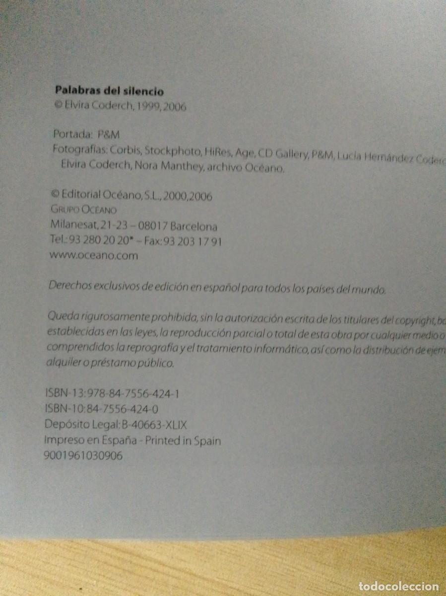 Libros de segunda mano: PALABRAS DEL SILENCIO POR ELVIRA CODERCH 2006 - Foto 3