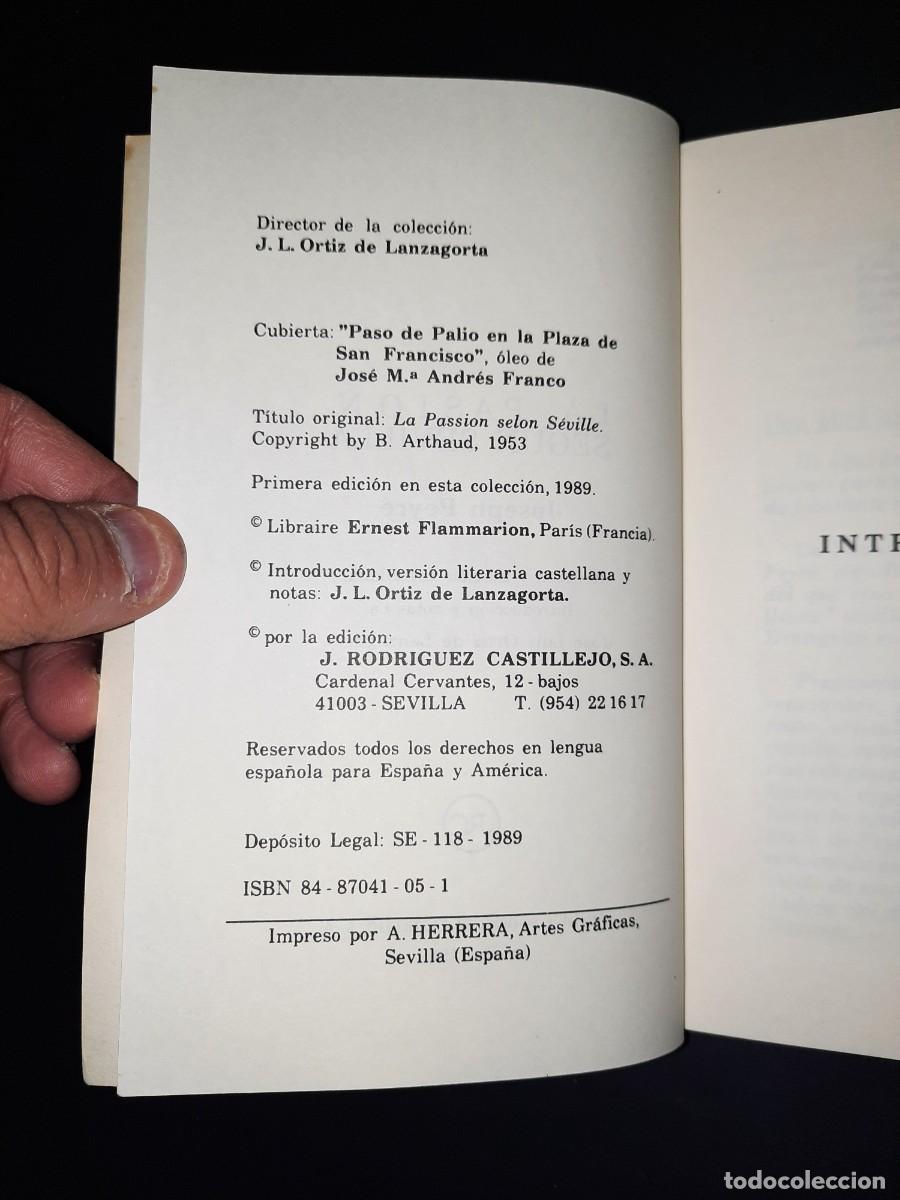 Libros de segunda mano: E2B1 LA PASION SEGUN SEVILLA JOSEPH PEYRE - Foto 4