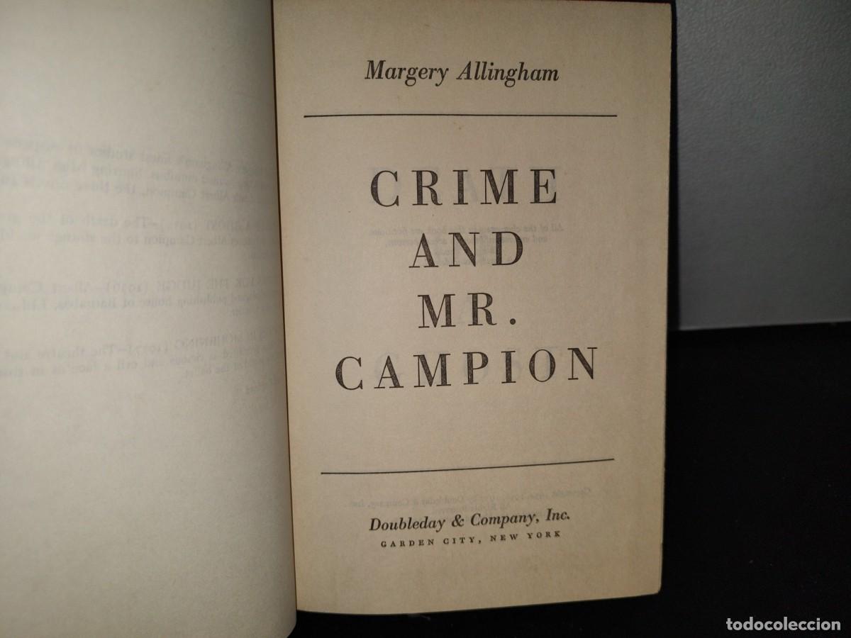Libros de segunda mano: 64- CRIME AND MR. CAMPION - MARGERY ALLINGHAM - 1937 - Foto 4