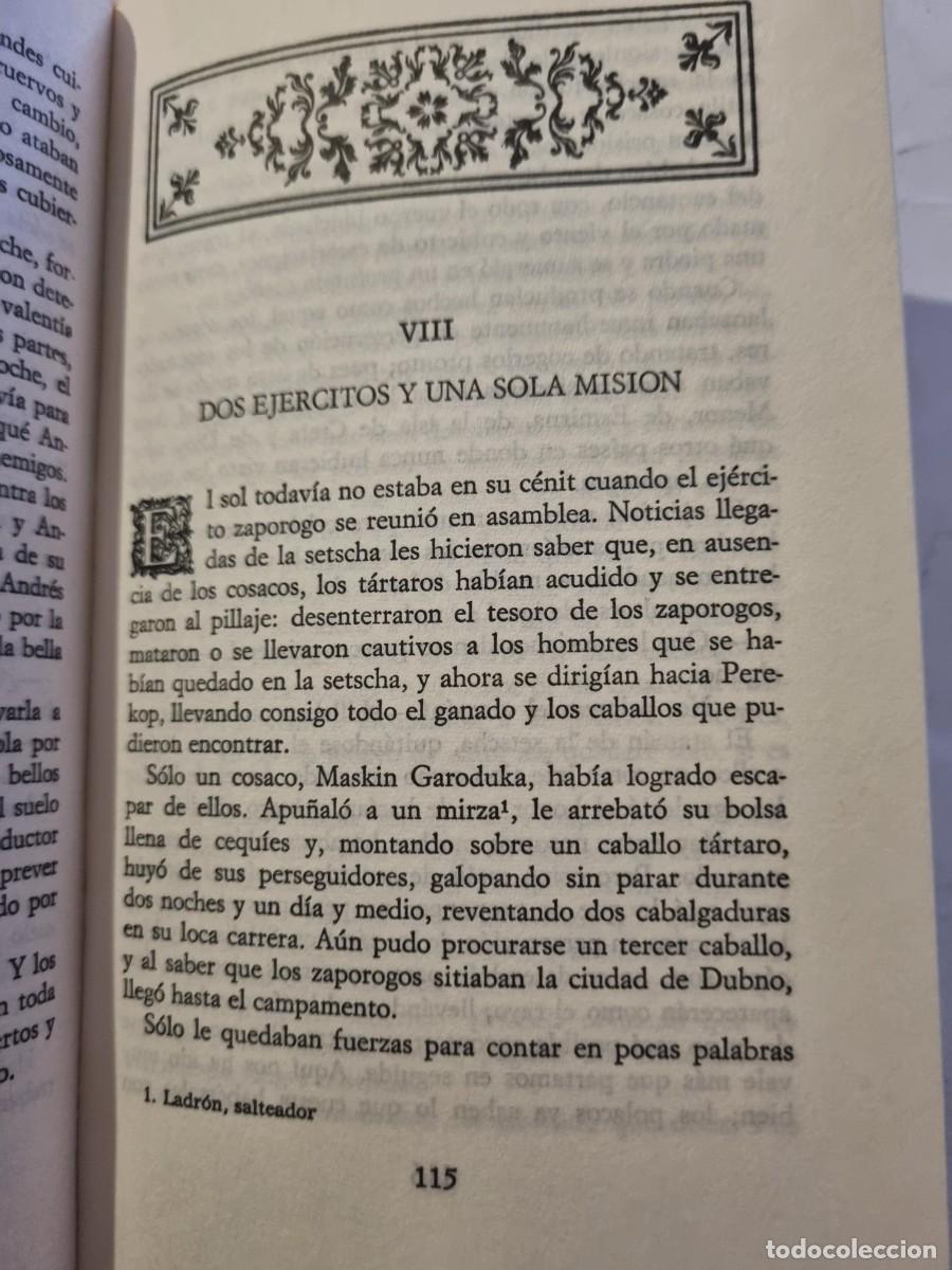 Libros de segunda mano: TARAS BULBA. NICOLAS GOGOL. ED: CIRCULO DE AMIGO. BARCELONA, 1970. - Foto 6
