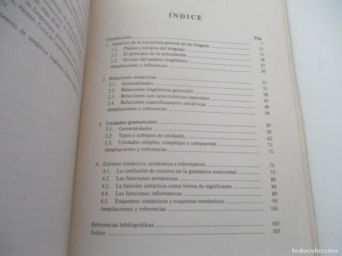 Libros de segunda mano: GUILLERMO ROJO Cuadernos de ling&uuml;&iacute;stica 4 Aspectos b&aacute;sicos de sintaxis funcional W17398 - Foto 2