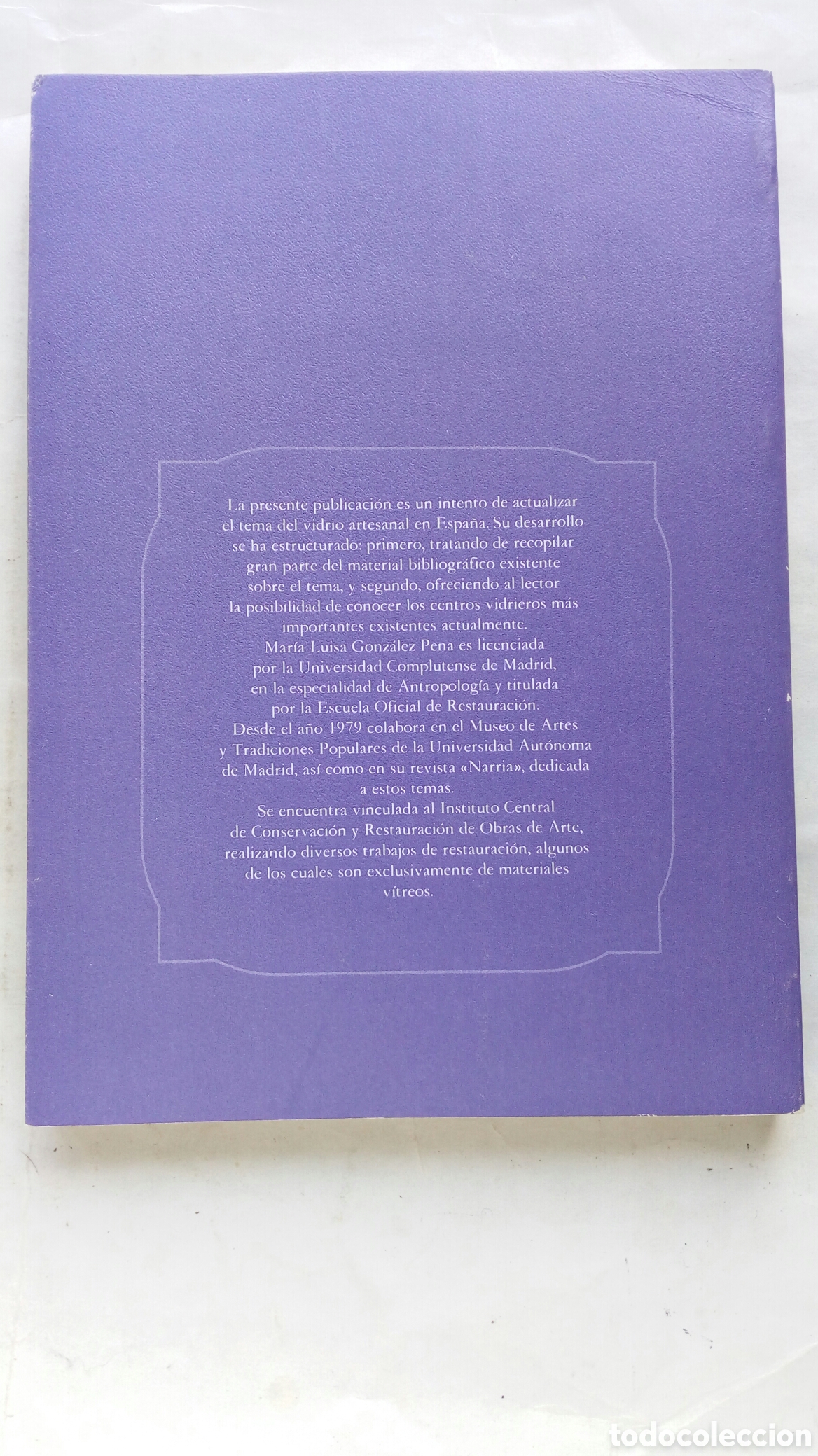 Libros de segunda mano: Vidrios espa&ntilde;oles. Mar&iacute;a Luisa Gonz&aacute;lez Pena. - Foto 2