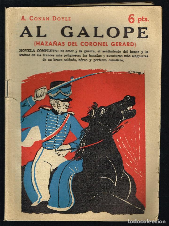 Libros de segunda mano: AL GALOPE (HAZA&Ntilde;AS DEL CORONEL GERARD) - A. CONAN DOYLE - - Foto 1