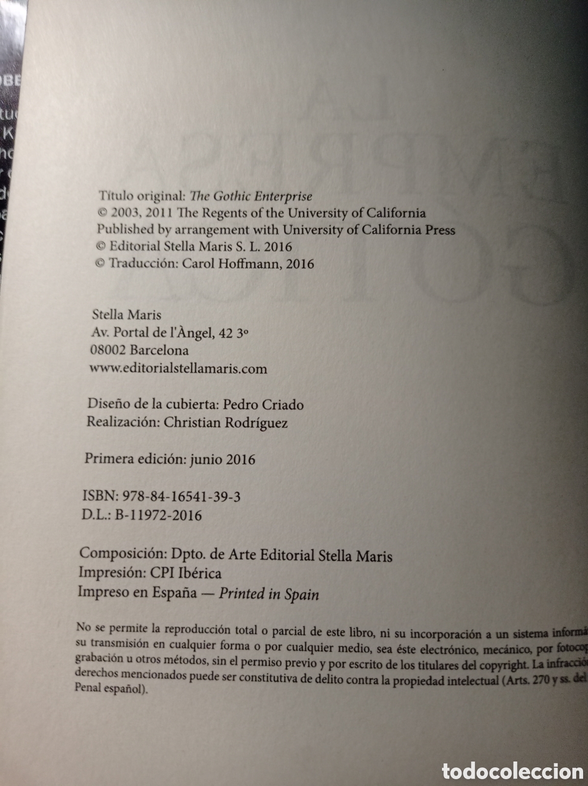 Libros de segunda mano: La empresa g&oacute;tica. Robert A. Scott - Foto 3
