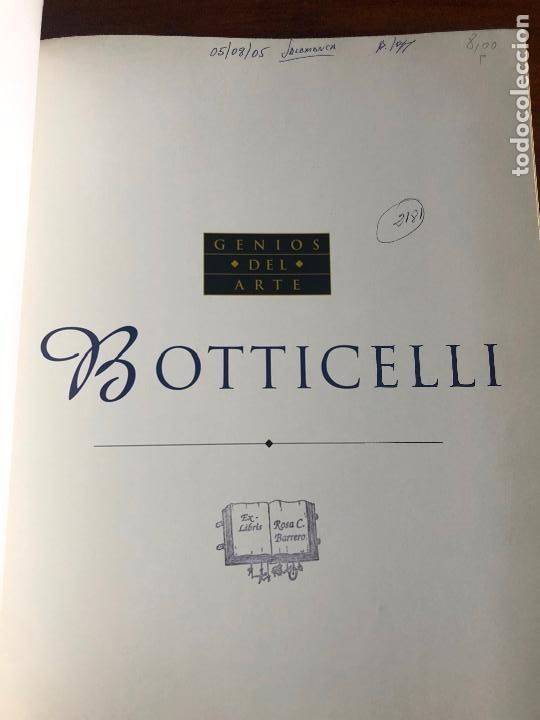 Libros de segunda mano: Genios del arte, Botticelli, Susaeta - Foto 2