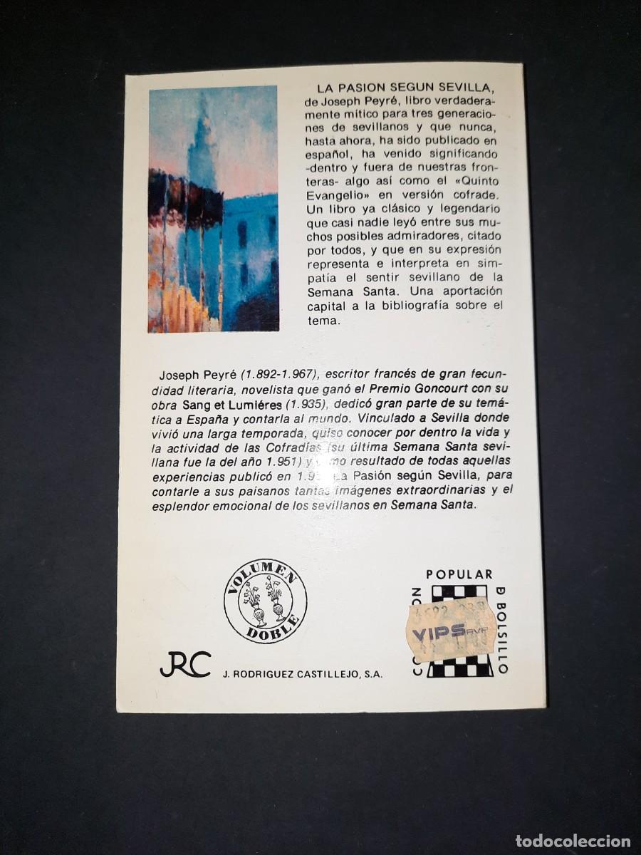 Libros de segunda mano: E1B1 LA PASION SEGUN SEVILLA JOSEPH PEYRE - Foto 2