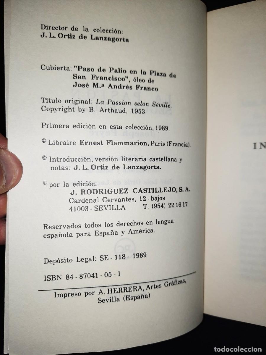 Libros de segunda mano: E1B1 LA PASION SEGUN SEVILLA JOSEPH PEYRE - Foto 4