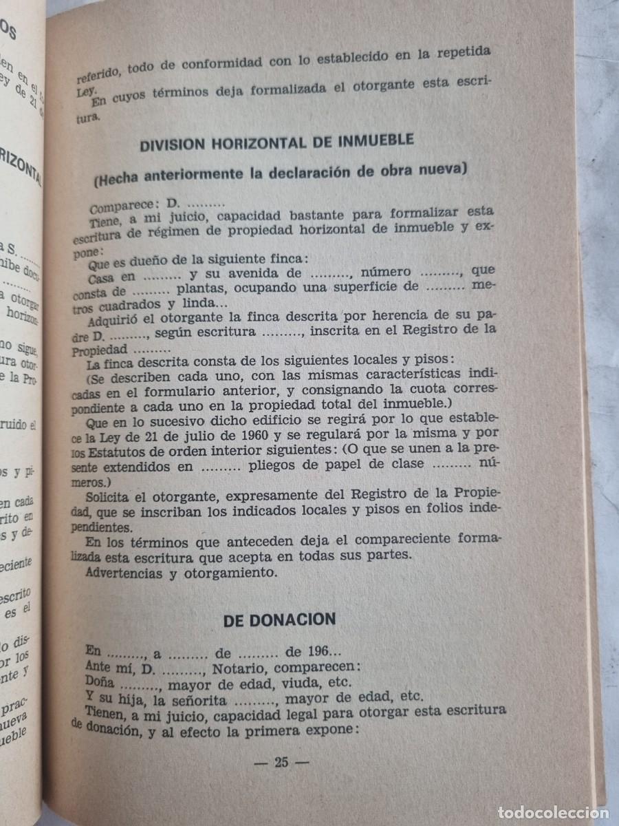 Libros de segunda mano: CONTRATOS. FORMULARIOS. FRANCISCO LOPERA. 8&deg; ED. MADRID,1969. - Foto 9