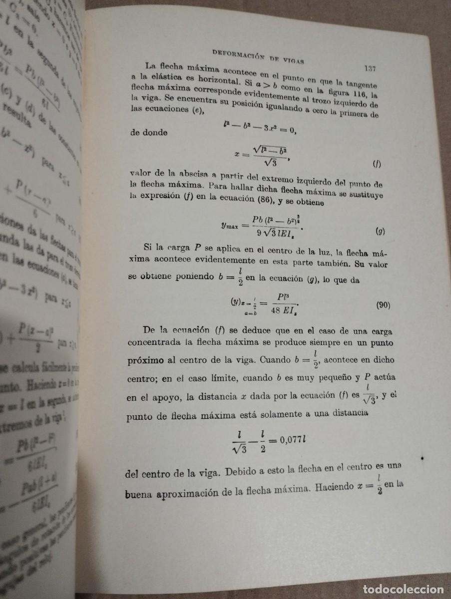 Libros de segunda mano: RESISTENCIA DE MATERIALES. PRIMERA PARTE. TEOR&Iacute;A ELEMENTAL Y PROBLEMAS (S. TIMOSHENKO) - Foto 13