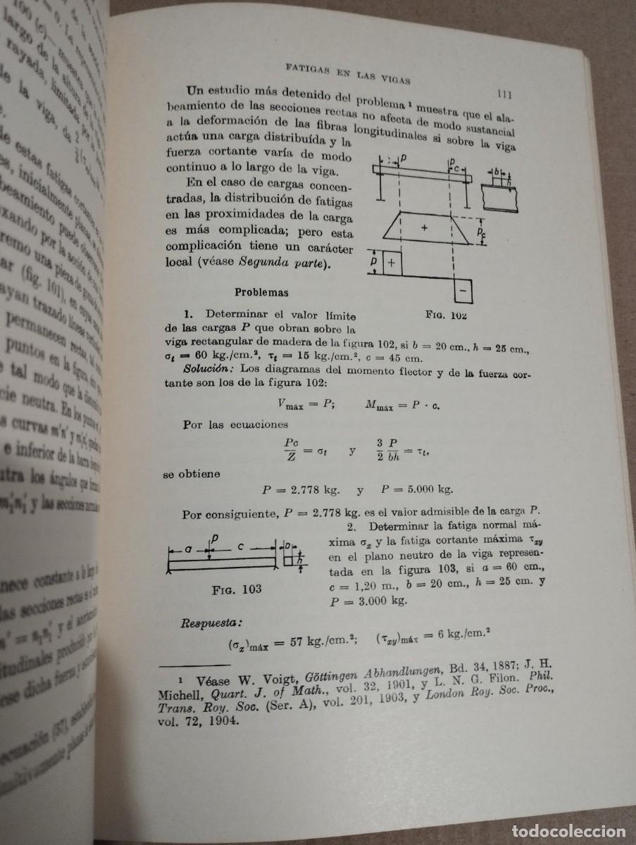 Libros de segunda mano: RESISTENCIA DE MATERIALES. PRIMERA PARTE. TEOR&Iacute;A ELEMENTAL Y PROBLEMAS (S. TIMOSHENKO) - Foto 14
