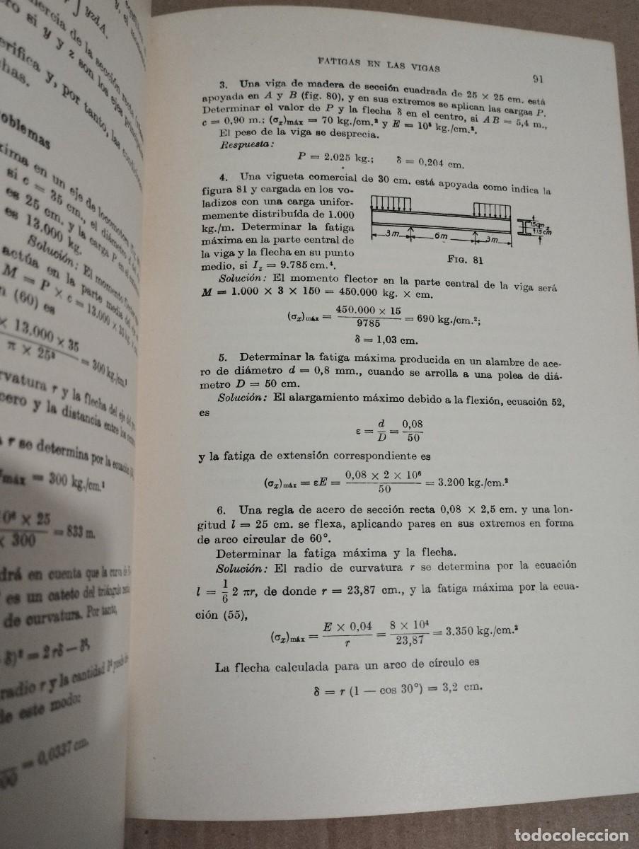 Libros de segunda mano: RESISTENCIA DE MATERIALES. PRIMERA PARTE. TEOR&Iacute;A ELEMENTAL Y PROBLEMAS (S. TIMOSHENKO) - Foto 15