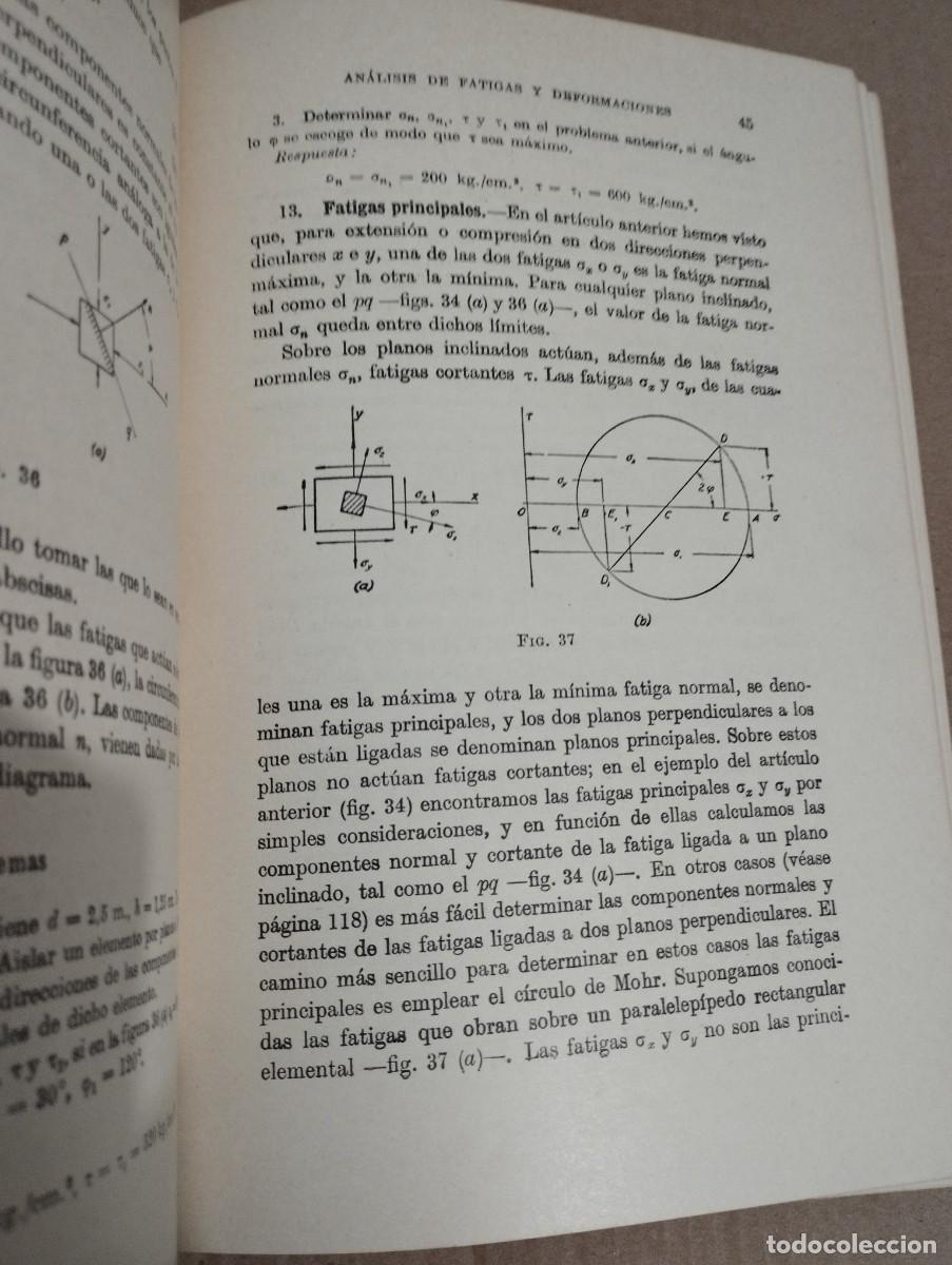 Libros de segunda mano: RESISTENCIA DE MATERIALES. PRIMERA PARTE. TEOR&Iacute;A ELEMENTAL Y PROBLEMAS (S. TIMOSHENKO) - Foto 17